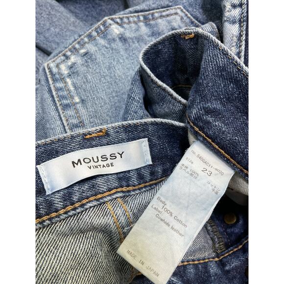 Moussy 'Mv' Blue Cotton Sundown Straight Denim Jean Size 23 - Picture 4 of 4